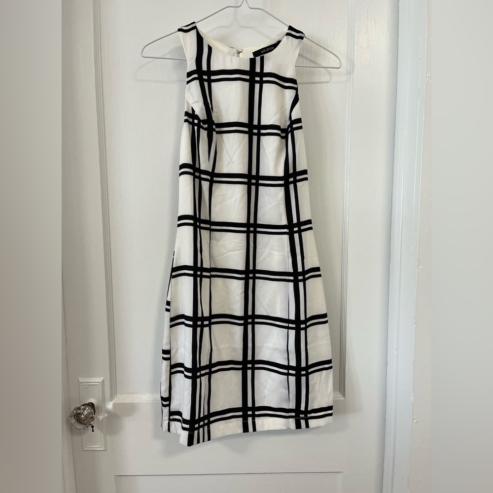 Ark & Co, Large, Black and White Mini Dress